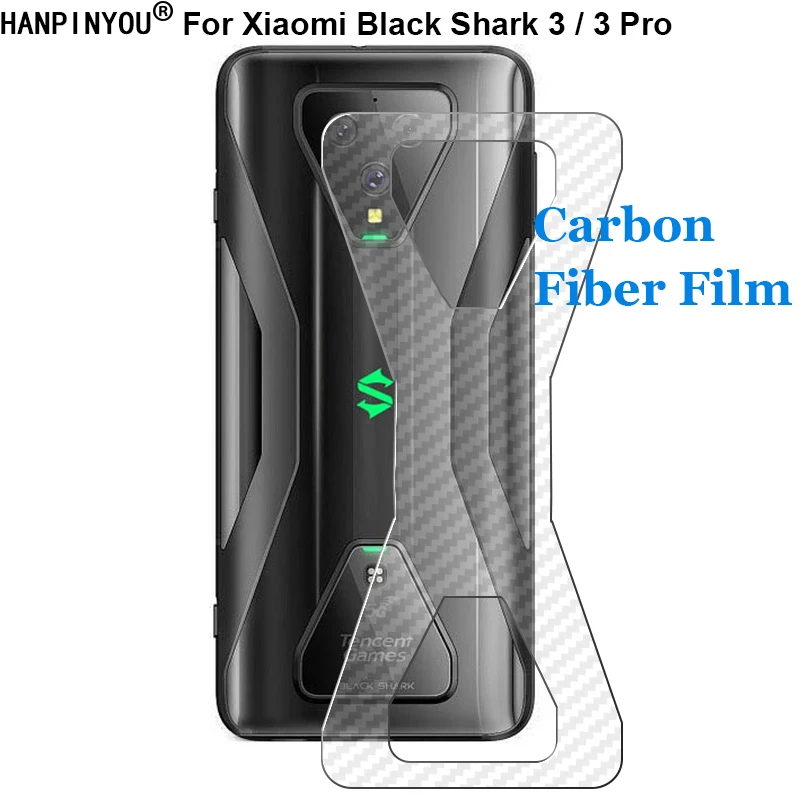 Защитная пленка на экран для Xiaomi Black Shark 3 3S Pro прочная 3D из углеродного волокна с