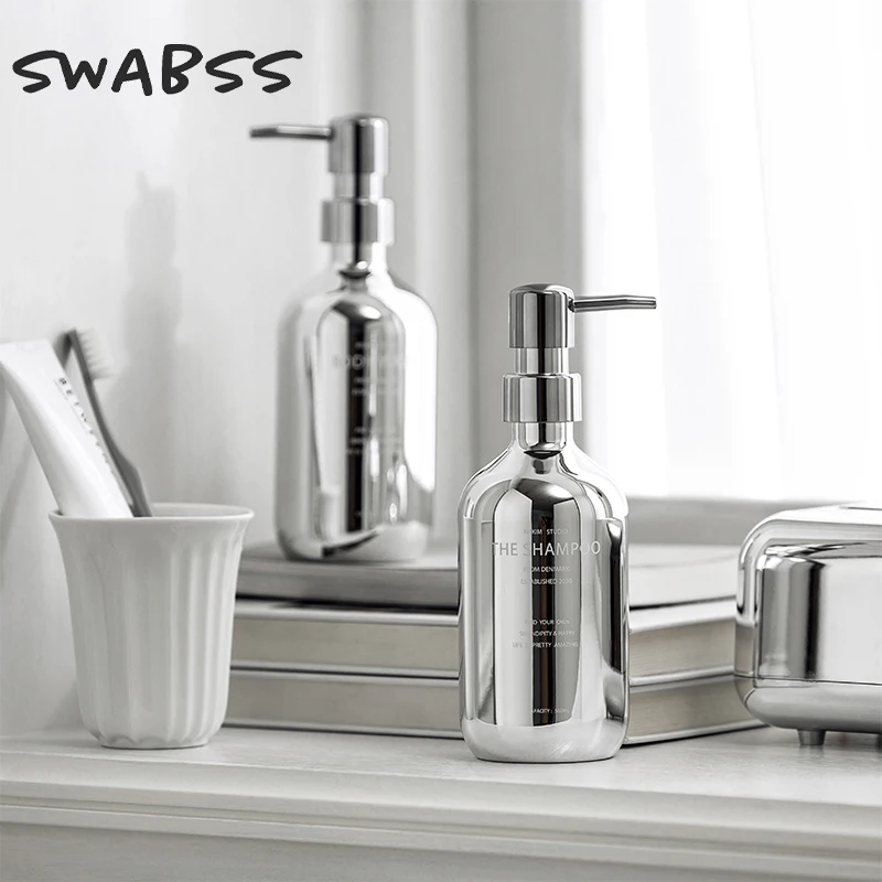 500Ml Soap Dispenser Plating Silver Replacement Bottle Plastic Lotion Bottle Hand Soap Shampoo Container Bathroom Accessories
500Ml Soap Dispenser Plating Silver Replacement Bottle Plastic Lotion Bottle Hand Soap Shampoo Container Bathroom Accessories