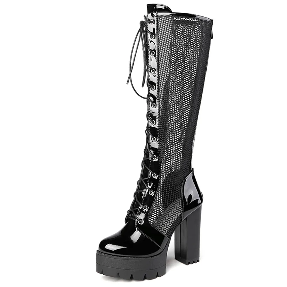 Женские сетчатые ботинки GIGIFOX, брендовые дышащие шнурки в готическом стиле, на платформе и блочном высоком каблуке, крутая обувь вечерние, н...
Женские сетчатые ботинки GIGIFOX, брендовые дышащие шнурки в готическом стиле, на платформе и блочном высоком каблуке, крутая обувь вечерние, н...