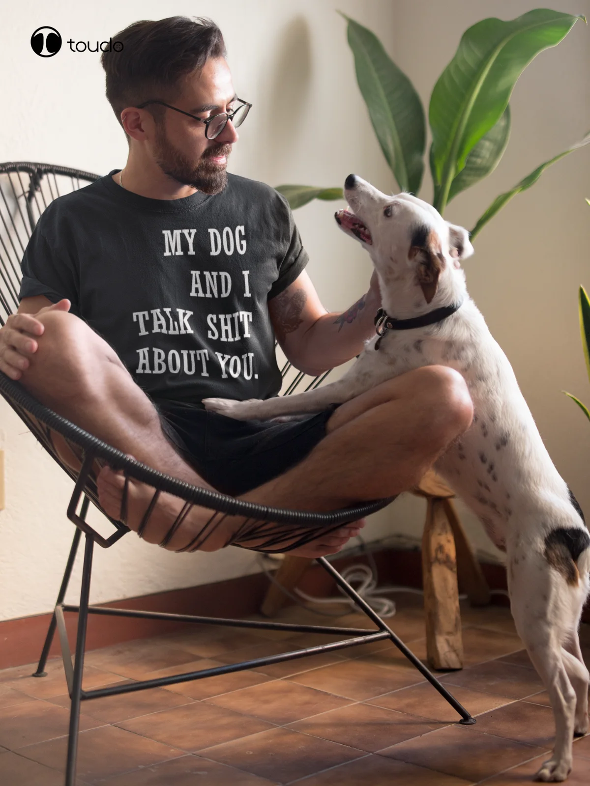 

My Dog And I Talk About You Funny Dog Owner T-Shirt - Unisex Dog Pet Shirt Cotton Tee Shirt Unisex