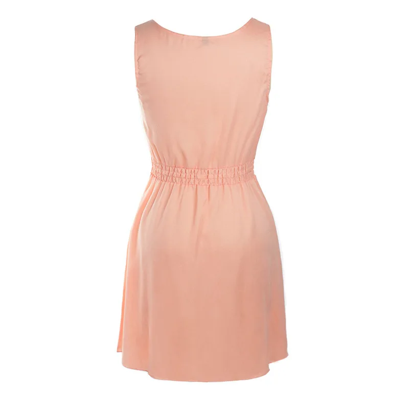 BacklakeGirls Hollow Out White Dress Sexy Women Mini Chiffon Dress Round Neck Sleeveless Hollow Out Lace Up Dress Pink Vestidos
BacklakeGirls Hollow Out White Dress Sexy Women Mini Chiffon Dress Round Neck Sleeveless Hollow Out Lace Up Dress Pink Vestidos