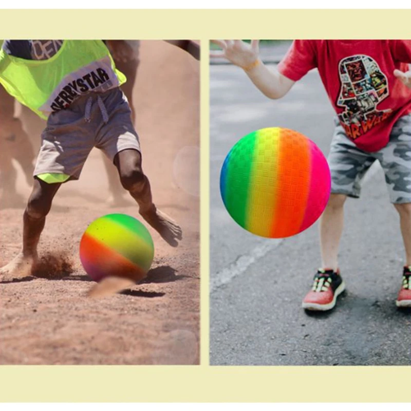 T8ND 8.5 Inch Plastic Playground Ball Kids Rainbow Colorful Sports Soccer Kick Ball
T8ND 8.5 Inch Plastic Playground Ball Kids Rainbow Colorful Sports Soccer Kick Ball