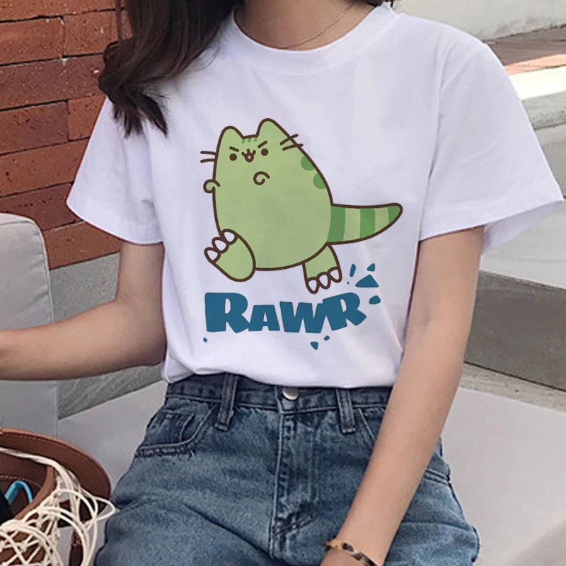 Cat Harajuku Ullzang Funny 90s Cartoon Print Women's T-shirt Lovers Street student kawaii loose short sleeve Fashion Clothes Top
Cat Harajuku Ullzang Funny 90s Cartoon Print Women's T-shirt Lovers Street student kawaii loose short sleeve Fashion Clothes Top