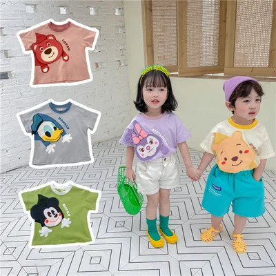 2021 Summer New Children's Short-sleeved T-shirts Baby Boys and Girls Cartoon T-shirts Girls' Cartoon Cotton Casual Top Tees
2021 Summer New Children's Short-sleeved T-shirts Baby Boys and Girls Cartoon T-shirts Girls' Cartoon Cotton Casual Top Tees