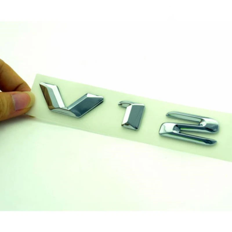 Автостайлинг хит продаж хромированный V12 Biturbo боковой брызговик эмблема тюнинг
