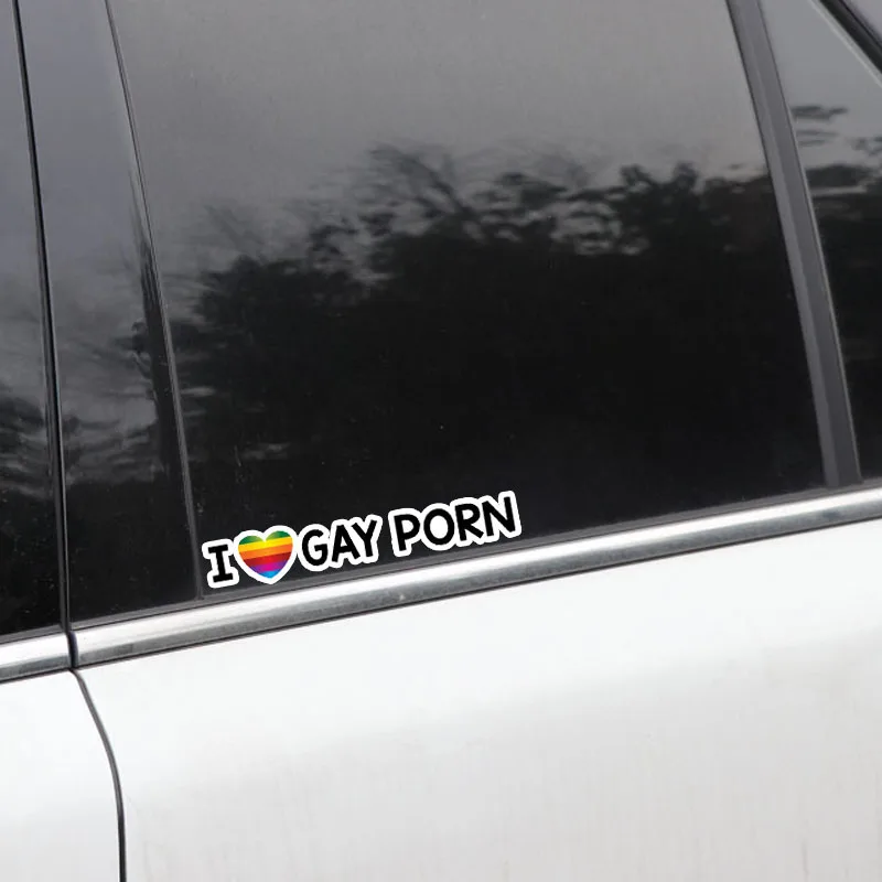 Универсальный новый бренд 12 8 см * 1 персональная Радуга I Love Gay порно Сексуальная