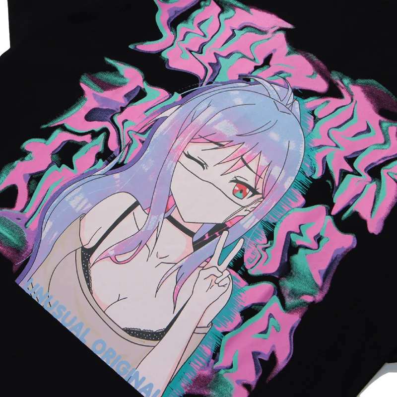 Men Hip-Hop Street T-shirt Anime Girls Sexy Illusion Printing T-shirt Summer New Short-Sleeved T-shirt Harajuku Loose Cotton Top
Men Hip-Hop Street T-shirt Anime Girls Sexy Illusion Printing T-shirt Summer New Short-Sleeved T-shirt Harajuku Loose Cotton Top