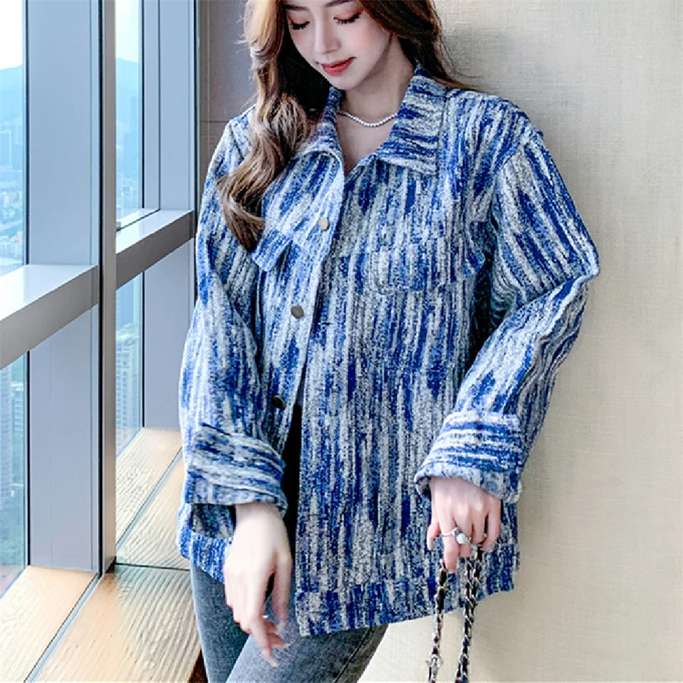 Fashion Autumn Retro Denim Jackets Women Spring Loose All-match Jeans Coat Female Casual Bf Denim Coats Mujer 
Fashion Autumn Retro Denim Jackets Women Spring Loose All-match Jeans Coat Female Casual Bf Denim Coats Mujer