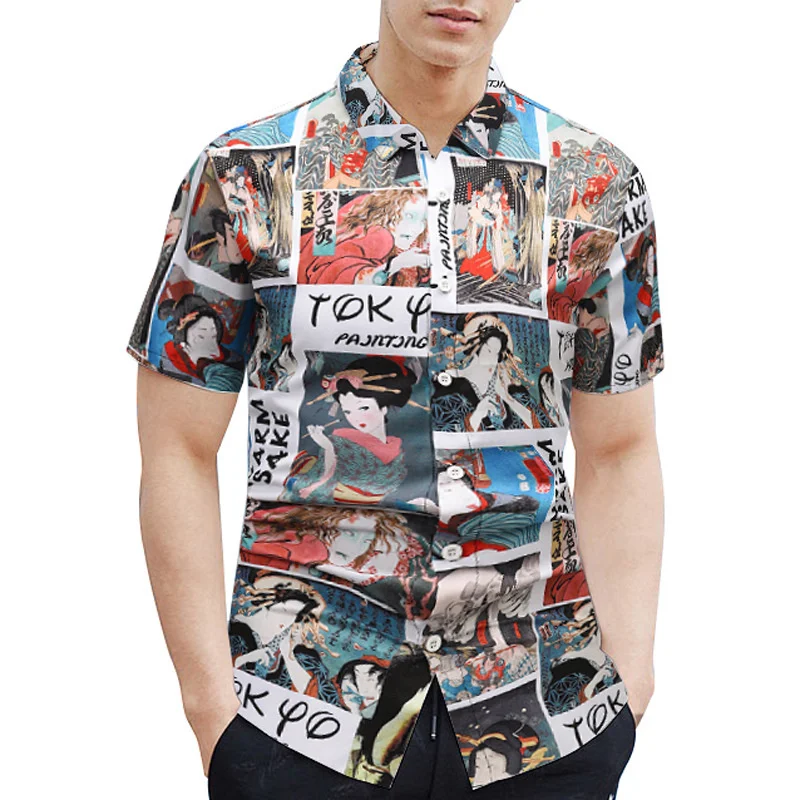 Summer Mens Sleeve Brand Clothing Buttons Tops Male Casual Camisa Masculina Printed Beach Short Plus Size Hawaiian Shirts M-2XL
Summer Mens Sleeve Brand Clothing Buttons Tops Male Casual Camisa Masculina Printed Beach Short Plus Size Hawaiian Shirts M-2XL