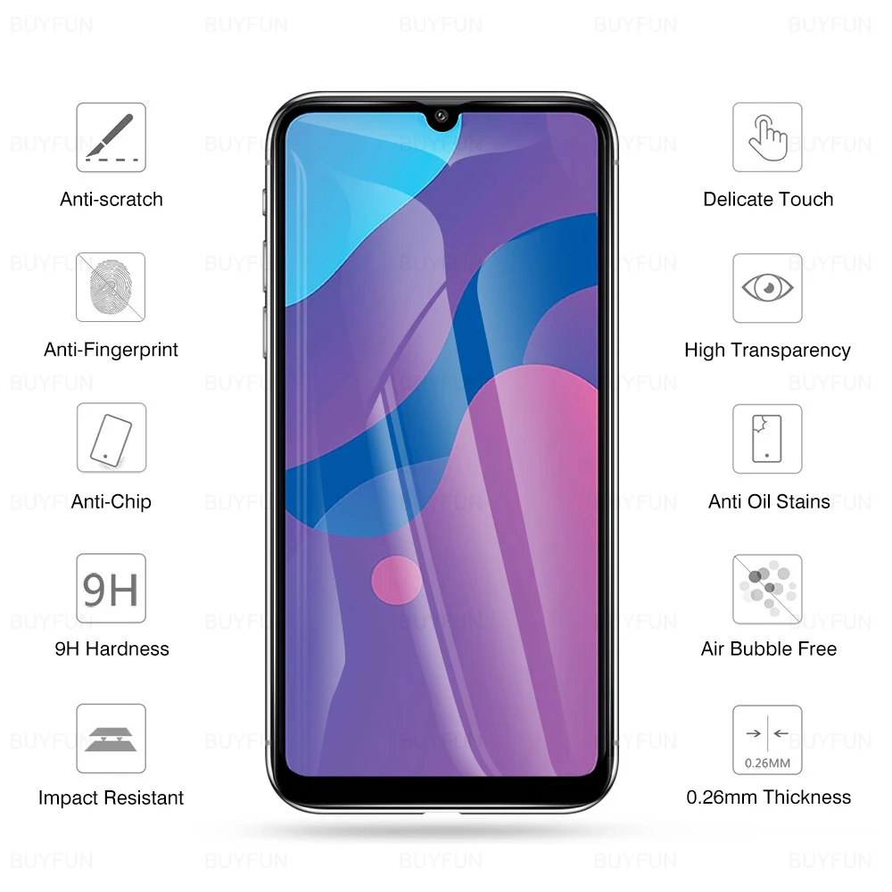Защитное стекло закаленное 4 в 1 для Honor 8c 8s 9 Lite 9x lite 9a | Мобильные телефоны и