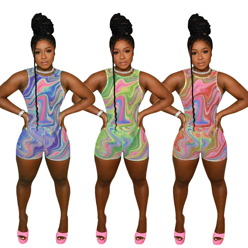 Tie Dyeing Print Playsuit 2021 Sexy Women Sleeveless Stretch Skinny Jumpsuit Summer Biker Shorts Bodycon Romper Pants Trousers
Tie Dyeing Print Playsuit 2021 Sexy Women Sleeveless Stretch Skinny Jumpsuit Summer Biker Shorts Bodycon Romper Pants Trousers
