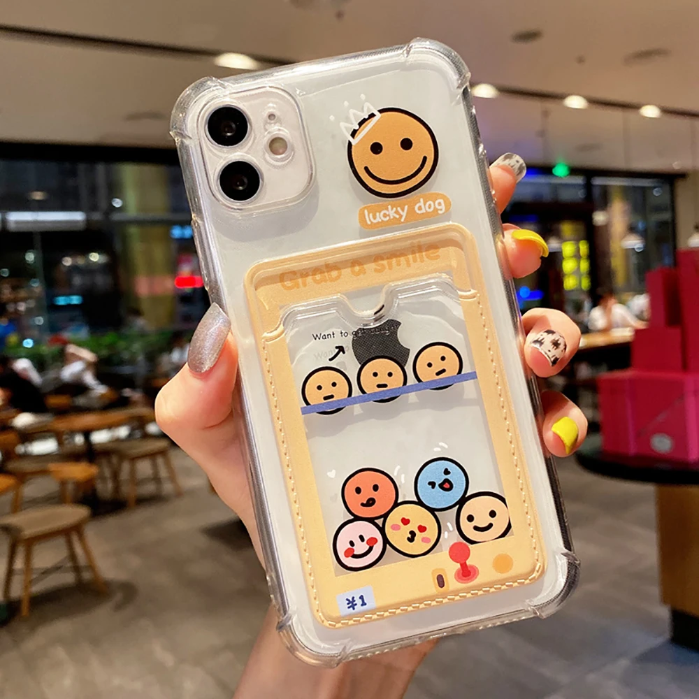 SHACK Cartoon Funny Card Bag custodia per telefono trasparente per iPhone 11 12 13 Pro XS Max X XR 7 8 Plus Photo Frame Korea So
SHACK Cartoon Funny Card Bag custodia per telefono trasparente per iPhone 11 12 13 Pro XS Max X XR 7 8 Plus Photo Frame Korea So