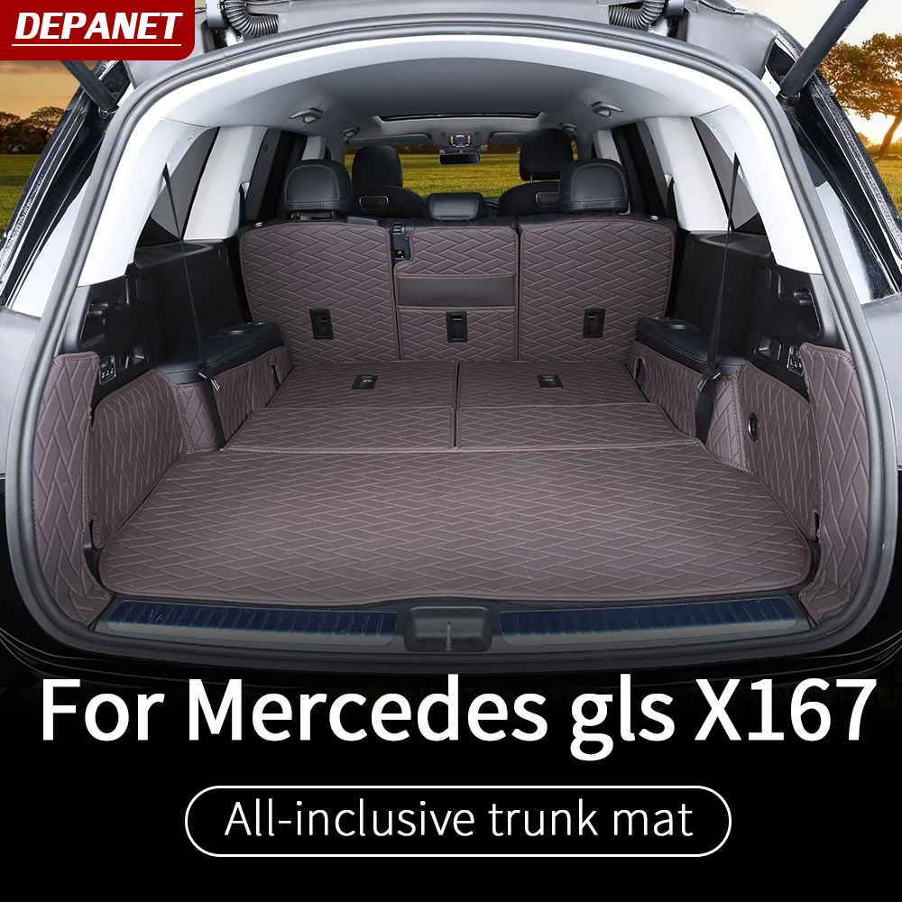 Кожаная накладка на багажник для Mercedes gls X167, багажник gls 2020 gle w167 450/amg 500e, аксессуары
Кожаная накладка на багажник для Mercedes gls X167, багажник gls 2020 gle w167 450/amg 500e, аксессуары