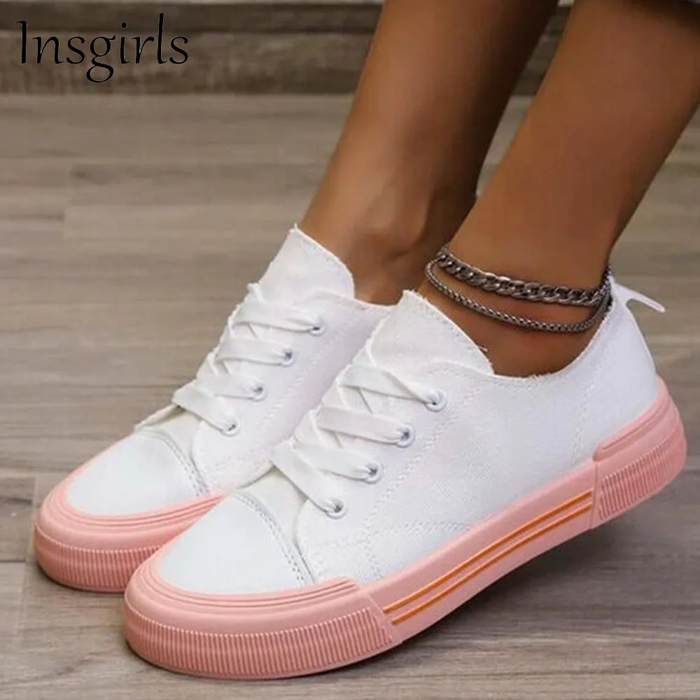 Женские повседневные парусиновые туфли на плоской подошве, со шнуровкой
Женские повседневные парусиновые туфли на плоской подошве, со шнуровкой