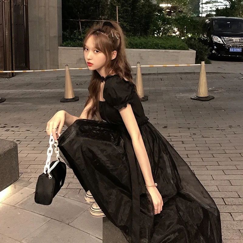 Women's Dress Fashion Elegant Casual Kawaii Puff Sleeve White Chiffon Mid-length Dress
Women's Dress Fashion Elegant Casual Kawaii Puff Sleeve White Chiffon Mid-length Dress