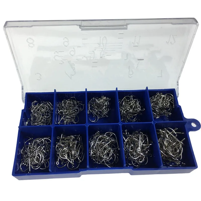 500 Pcs #3-#12 Silver Black Gold Freshwater Fishing Hooks Carp Fishhooks Barbed Hooks Kit Jigging Bait Carp Fishing Hook
500 Pcs #3-#12 Silver Black Gold Freshwater Fishing Hooks Carp Fishhooks Barbed Hooks Kit Jigging Bait Carp Fishing Hook