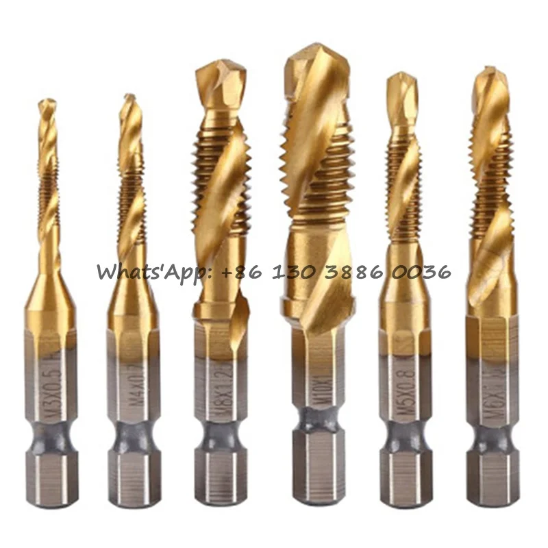 Wholesale Price HSS 6542 Multifunctional Integrated Compound Tap Screwdriver Drilling and Tapping Chamfer Spiral Dril Bit Set
Wholesale Price HSS 6542 Multifunctional Integrated Compound Tap Screwdriver Drilling and Tapping Chamfer Spiral Dril Bit Set