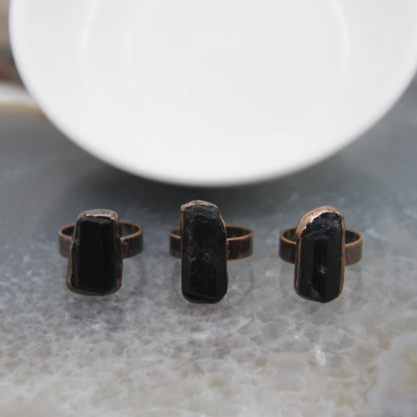 Natural Black Tourmaline Antique Brass Adjustable Ring,Reiki Chakra Healing Black Quartz Women Fashion Finger Ring Jewelry
Natural Black Tourmaline Antique Brass Adjustable Ring,Reiki Chakra Healing Black Quartz Women Fashion Finger Ring Jewelry