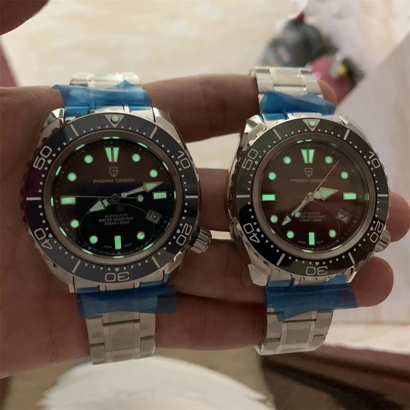 PAGANI DESIGN Top Luxury Men's Mechanical Sapphire Watches Seiko NH35A 200M Waterproof Wristwatch Full Steel Diving Man's Clock
PAGANI DESIGN Top Luxury Men's Mechanical Sapphire Watches Seiko NH35A 200M Waterproof Wristwatch Full Steel Diving Man's Clock