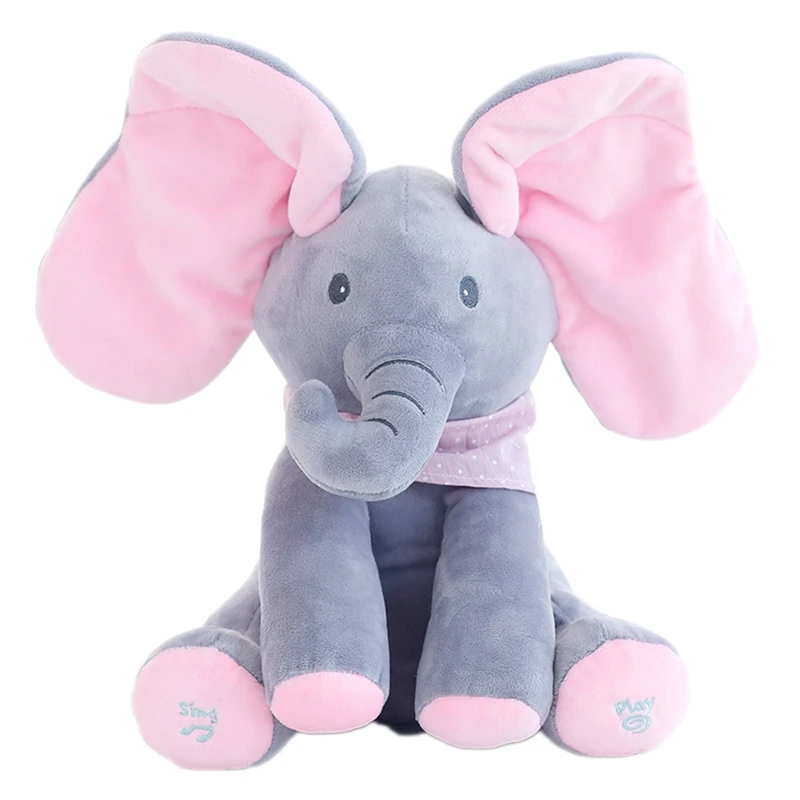 Elephant Plush Electric Toy Music Shake The Ear Stuff Doll Baby Soothing Toy Electric Peekaboo Cat Elephant Children Kids Gifts
Elephant Plush Electric Toy Music Shake The Ear Stuff Doll Baby Soothing Toy Electric Peekaboo Cat Elephant Children Kids Gifts