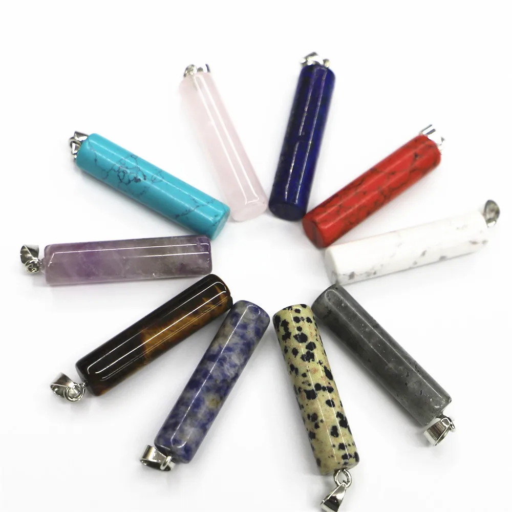 Amethysts Pendant Natural Stone Cylinder Pendant Charm Pendant, Used for Jewelry Making Necklace, Bracelet, Earring Accessory
Amethysts Pendant Natural Stone Cylinder Pendant Charm Pendant, Used for Jewelry Making Necklace, Bracelet, Earring Accessory