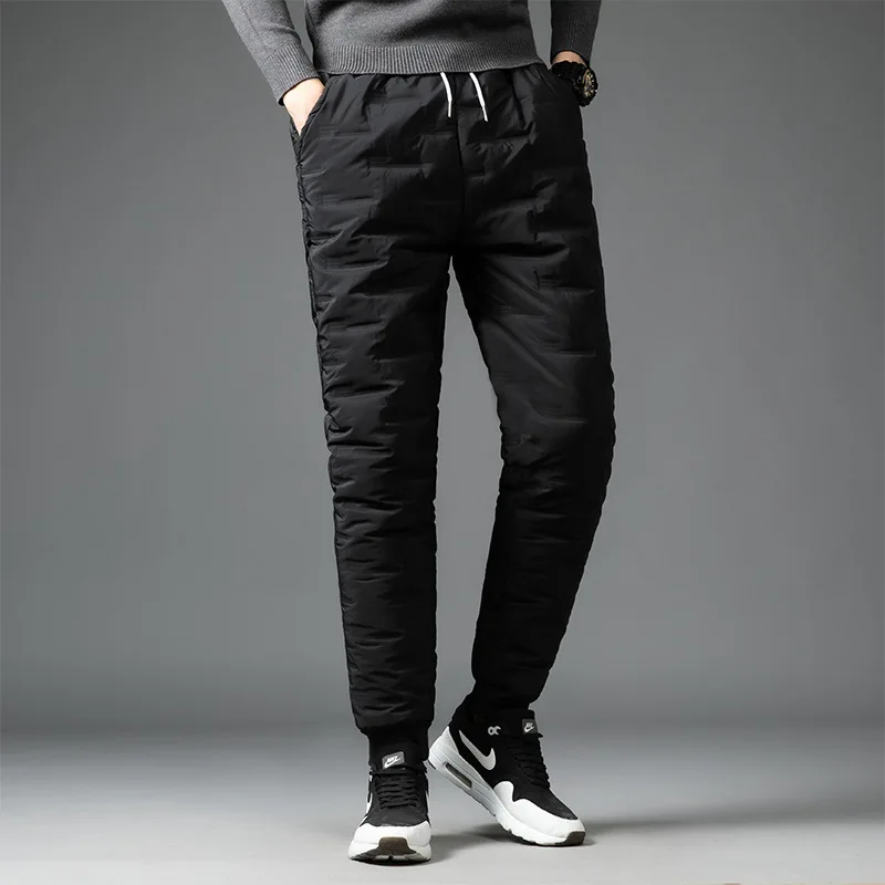 2020 Men's Winter Casual Lace-up Elastic Down Wadded Trousers Youth Wear Fashion Thin Foot Warm-Keeping Down Cotton Pants
2020 Men's Winter Casual Lace-up Elastic Down Wadded Trousers Youth Wear Fashion Thin Foot Warm-Keeping Down Cotton Pants