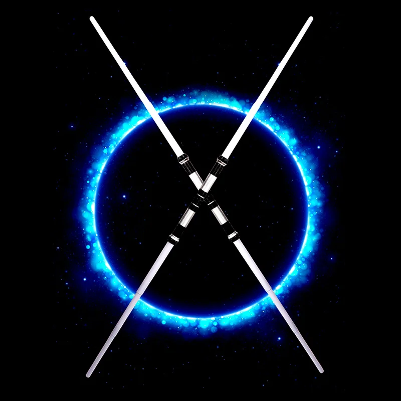 Flashing Lightsaber Laser Double Sword Toys Sound and Light for Boy Girls(2 Pieces/Lot) Star Wars Luke Lightsaber 
Flashing Lightsaber Laser Double Sword Toys Sound and Light for Boy Girls(2 Pieces/Lot) Star Wars Luke Lightsaber