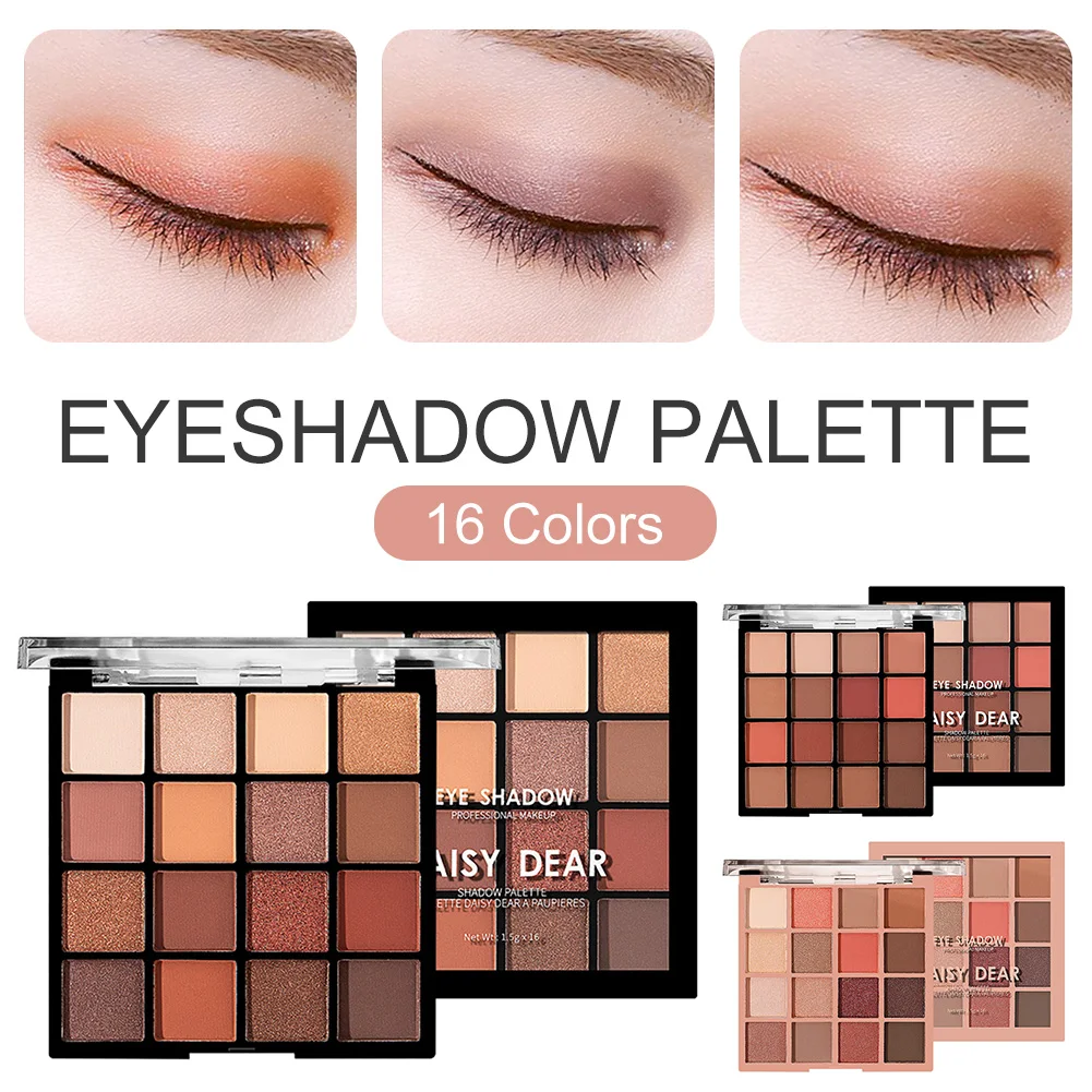 Eyeshadow Palette 16 Colors Matte Shimmer Glitter Eye Shadow Waterproof Long Lasting Eyeshadow Cosmetics
Eyeshadow Palette 16 Colors Matte Shimmer Glitter Eye Shadow Waterproof Long Lasting Eyeshadow Cosmetics
