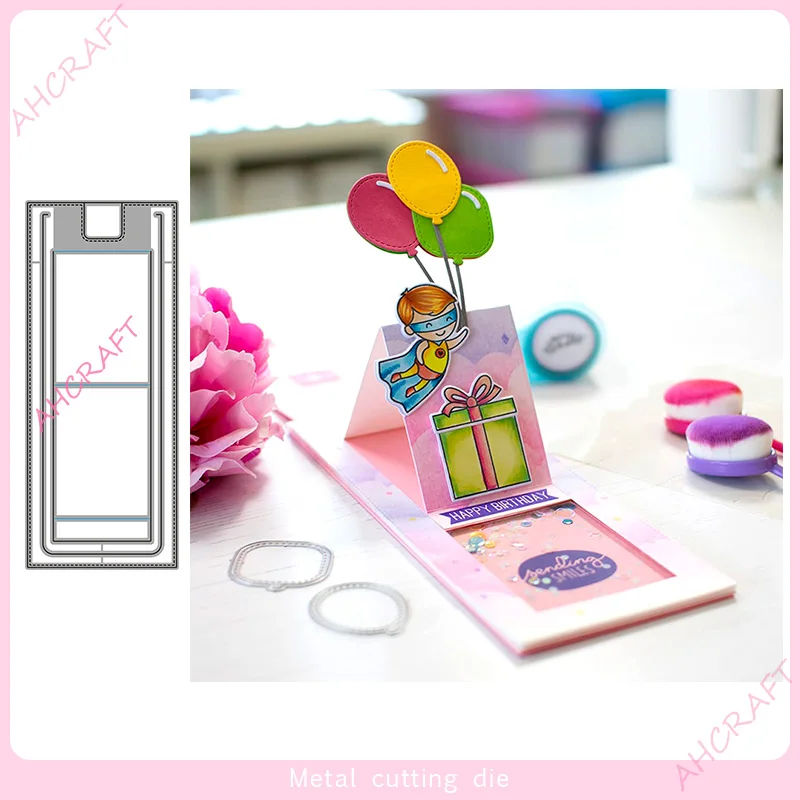 Long Frame Pull Card Metal Cutting Dies for DIY Scrapbooking Photo Album Decorative Embossing Paper Card Crafts Die 2021
Long Frame Pull Card Metal Cutting Dies for DIY Scrapbooking Photo Album Decorative Embossing Paper Card Crafts Die 2021