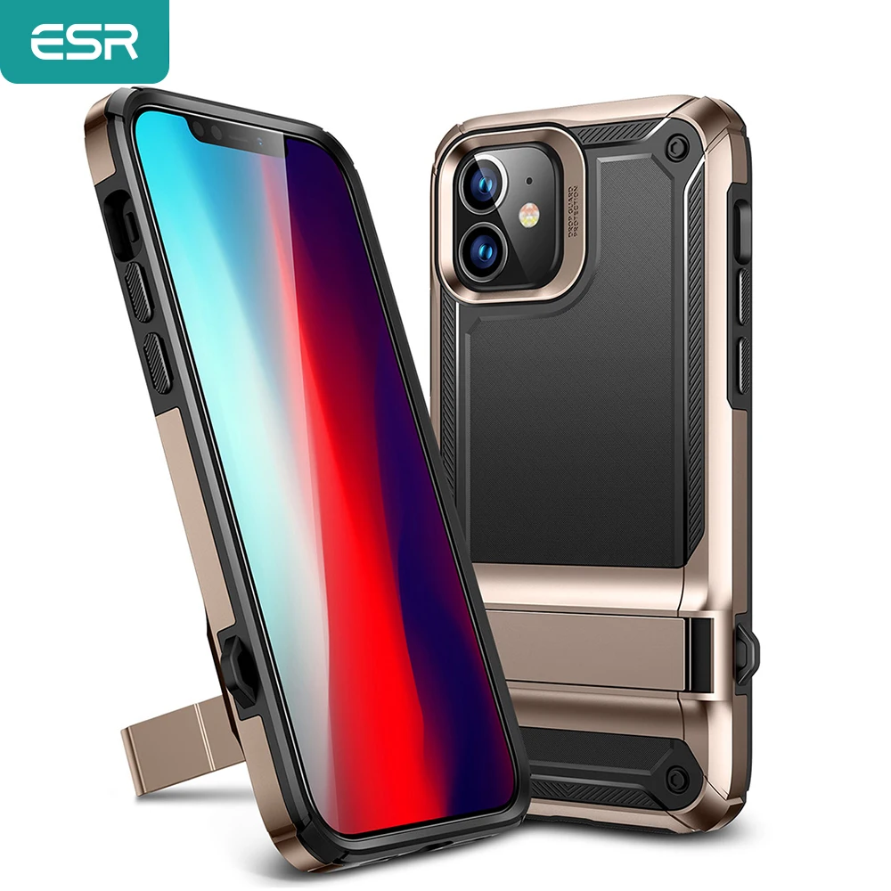 Роскошный чехол ESR для iPhone 12 Pro сверхмощный телефона с подставкой задняя крышка