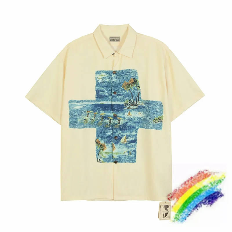 Oversized KAPITAL Shirt Men Women 1:1 High Quality Hawaiian Surf Cross Print KAPITAL Shirt Top Tees
Oversized KAPITAL Shirt Men Women 1:1 High Quality Hawaiian Surf Cross Print KAPITAL Shirt Top Tees
