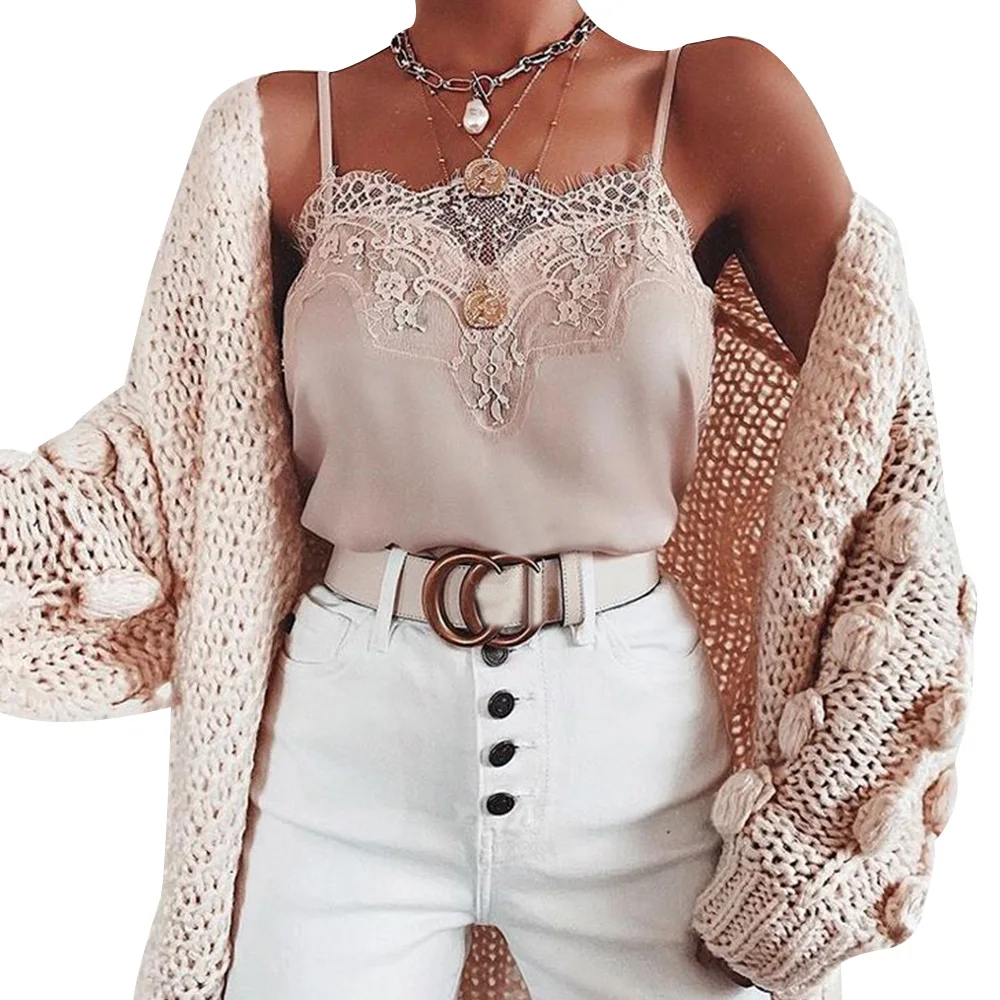 Summer Women Lace Tank Tops Pink Color Sexy V Neck Patchwork Fashion Satin Tops Ladies Sleeveless Camisoles Tops Vest Short Top
Summer Women Lace Tank Tops Pink Color Sexy V Neck Patchwork Fashion Satin Tops Ladies Sleeveless Camisoles Tops Vest Short Top