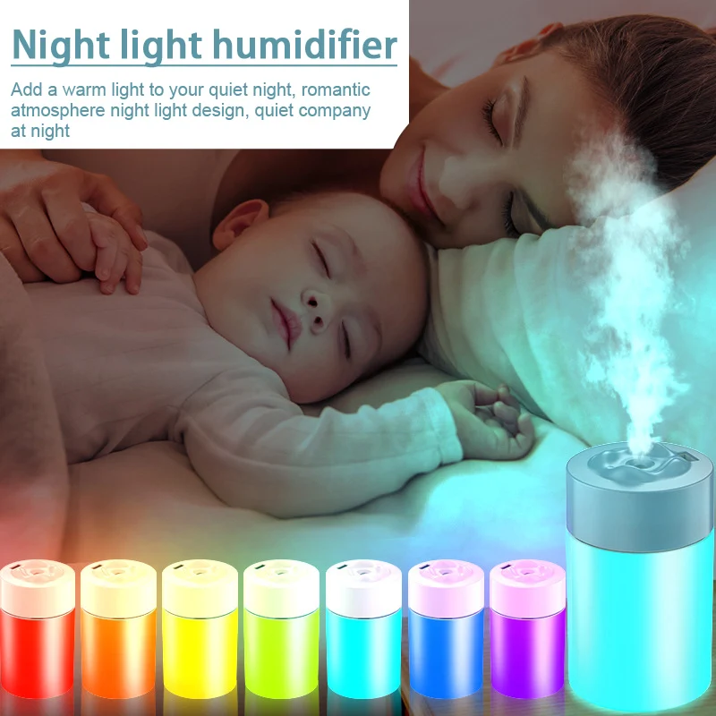 Portable Mini Humidifier Cute Creatives Shape Super Quiet Humidifier For Bedroom Home Office Fogger Mist Maker With Night Lamp
Portable Mini Humidifier Cute Creatives Shape Super Quiet Humidifier For Bedroom Home Office Fogger Mist Maker With Night Lamp