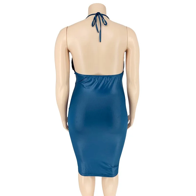 Women Sexy Bodycon Dress Big Size Spaghetti Strap V Neck Backless Mid Calf Elegant Evening Night Club Vestidos Dress Midi 2021
Women Sexy Bodycon Dress Big Size Spaghetti Strap V Neck Backless Mid Calf Elegant Evening Night Club Vestidos Dress Midi 2021