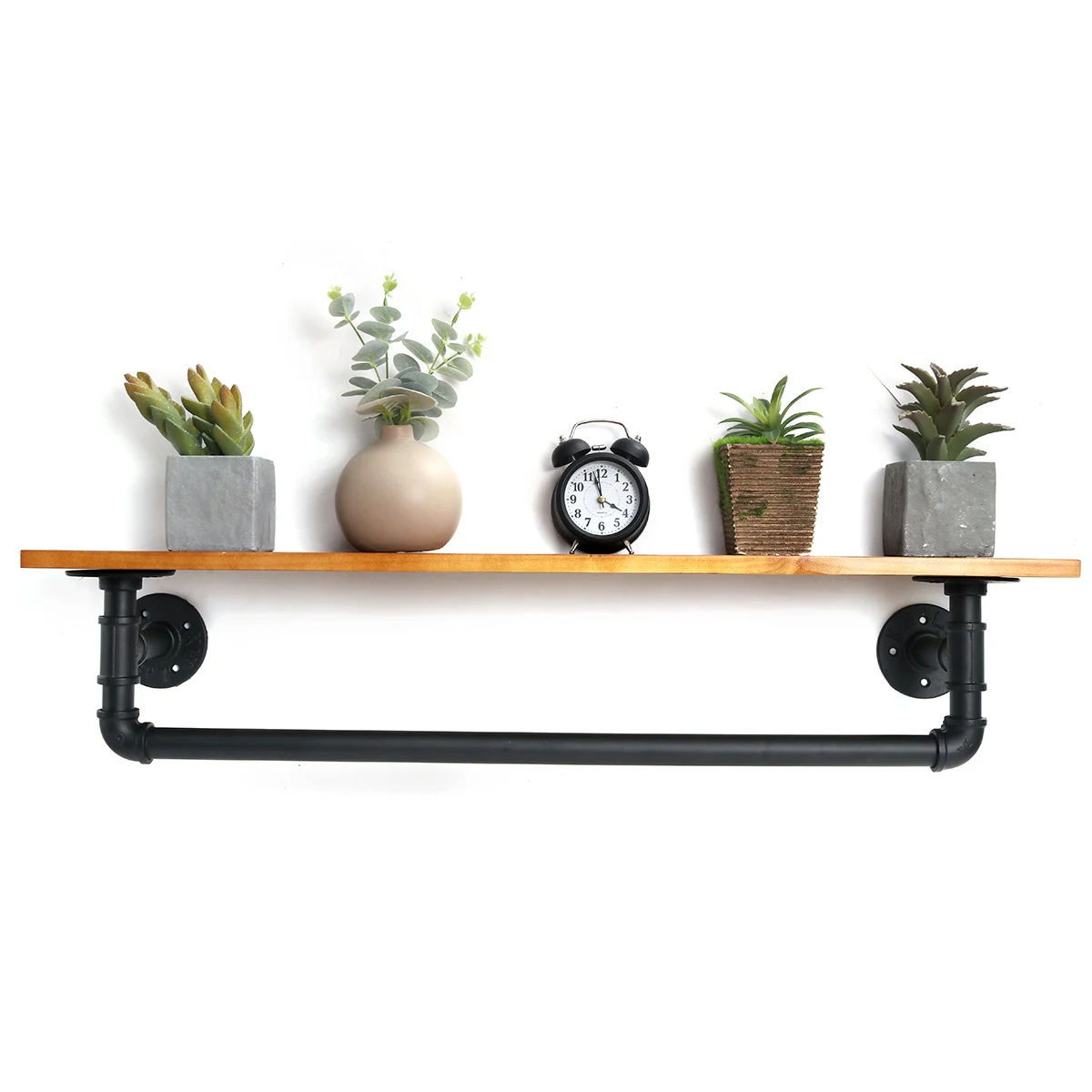 Retro Wall Mounted Shelf Decorative Wooden Floating Shelf Storage for Kitchen Bathroom Towel Frame Multifunction Storage Holder
Retro Wall Mounted Shelf Decorative Wooden Floating Shelf Storage for Kitchen Bathroom Towel Frame Multifunction Storage Holder