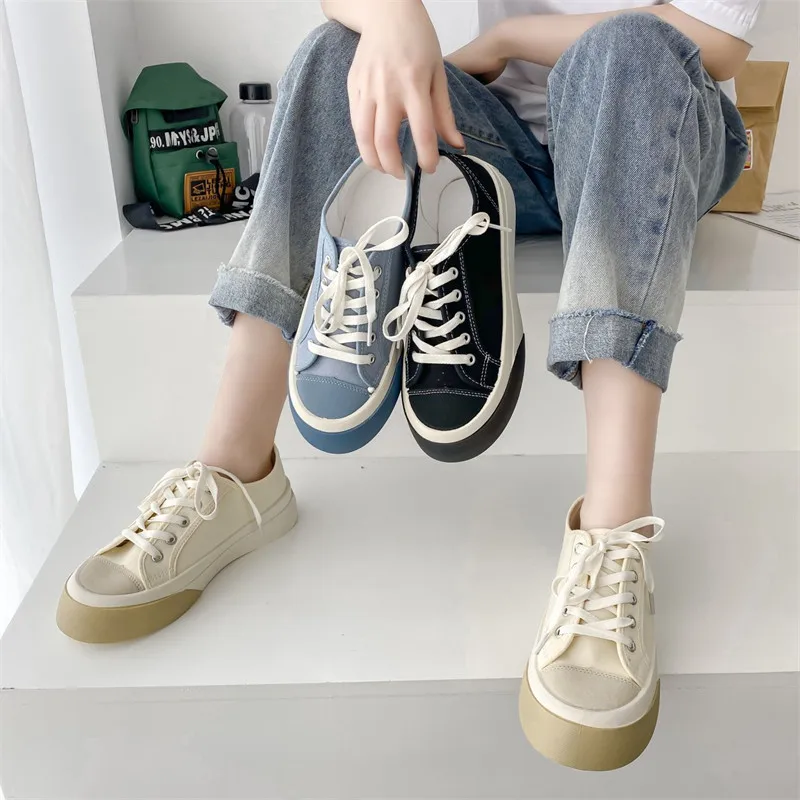 Shoes Women Casual Sneakers Platform Woman-shoes Canvas 2021 Thick Sole Fashion Roses Lace-Up Cross-tied Leisure Fabric Spring B
Shoes Women Casual Sneakers Platform Woman-shoes Canvas 2021 Thick Sole Fashion Roses Lace-Up Cross-tied Leisure Fabric Spring B