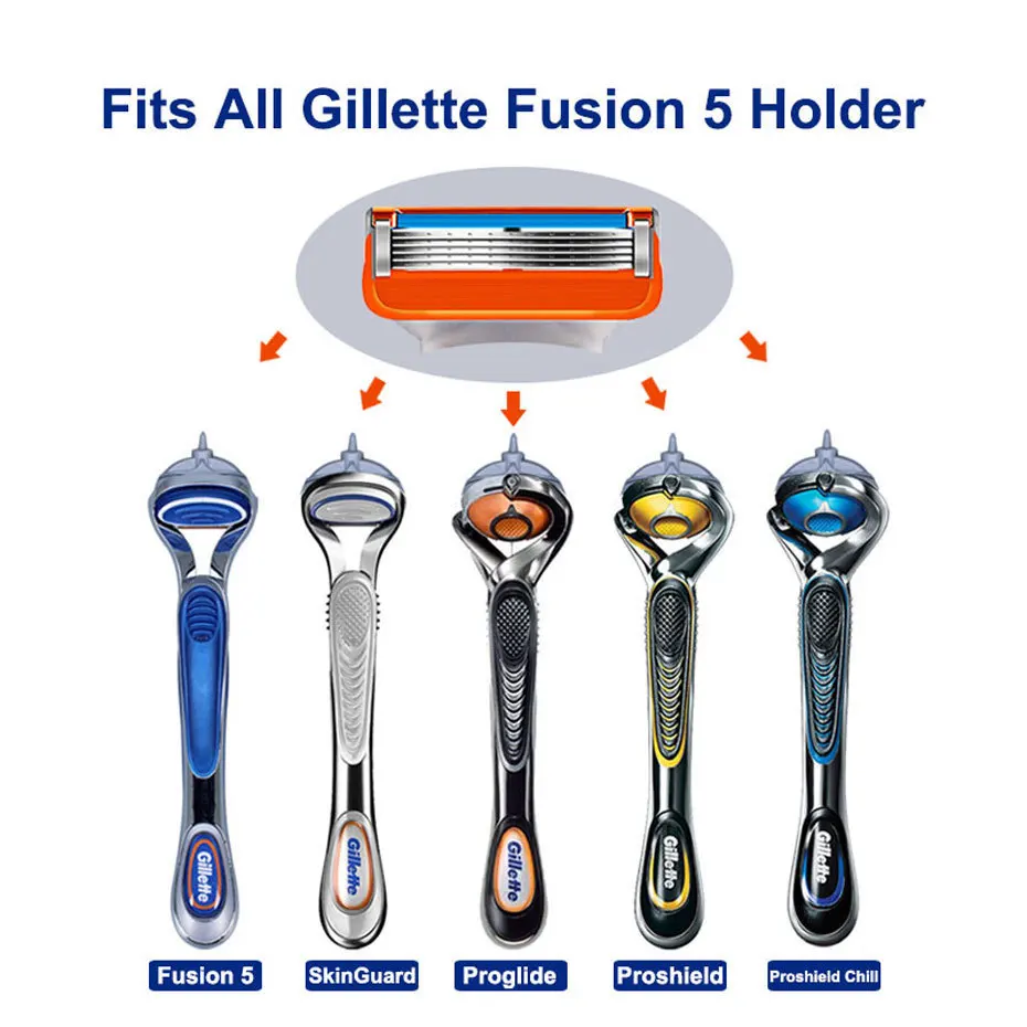 Manual Shaving Razor Blades 5 Layers Stainless Steel Replacement Heads fit GT 5 Straight Shaving Cassettes for Men
Manual Shaving Razor Blades 5 Layers Stainless Steel Replacement Heads fit GT 5 Straight Shaving Cassettes for Men