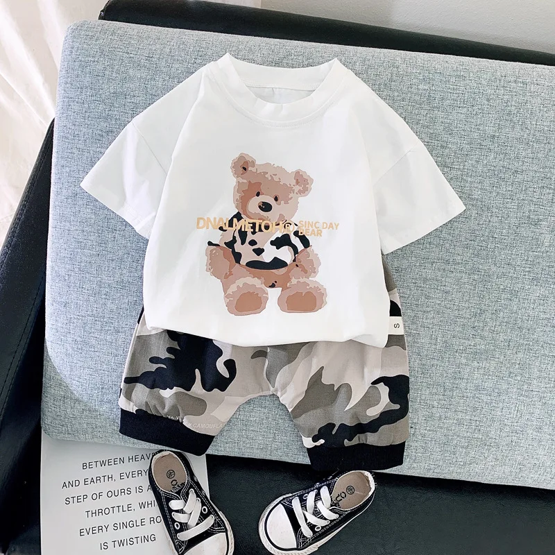 Two Pieces Cotton Girls Clothing Sets Summer T-shirt+Shorts Children Sets Fashion Girls Clothes Suit Casual Cartoon Outfits 1-4T
Two Pieces Cotton Girls Clothing Sets Summer T-shirt+Shorts Children Sets Fashion Girls Clothes Suit Casual Cartoon Outfits 1-4T