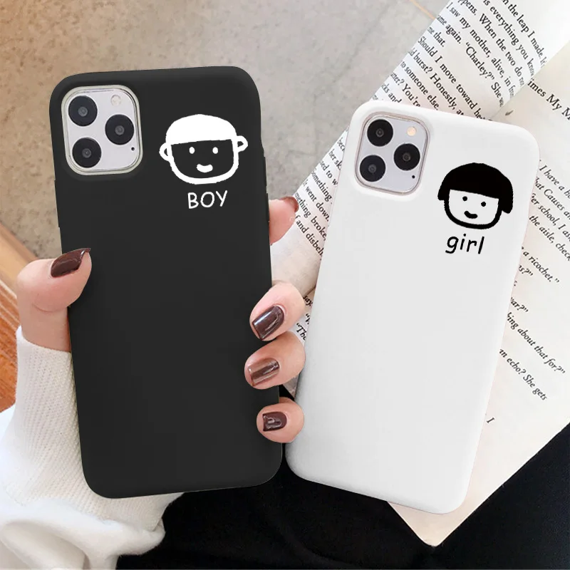 Phone Case Boy and Girl For iPhone 12 11Pro Max 6S 7 8 Plus X Xs max Xr 7 Plus SE 2020 Simple couple Phone Case Silicone Cover
Phone Case Boy and Girl For iPhone 12 11Pro Max 6S 7 8 Plus X Xs max Xr 7 Plus SE 2020 Simple couple Phone Case Silicone Cover