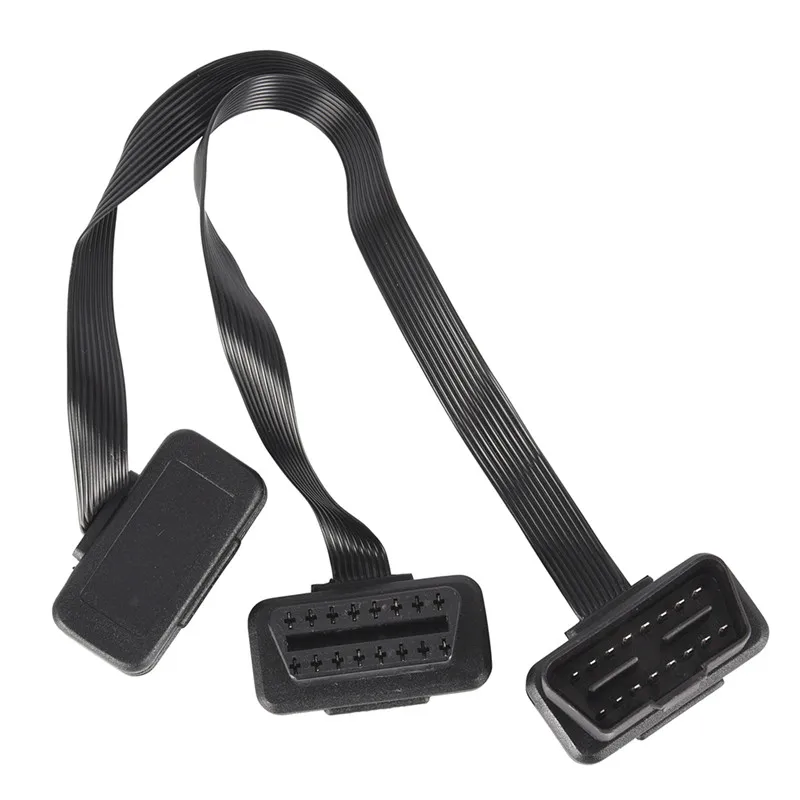 Плоский 16-контактный ELM327 OBD2 штекер-двойной гнездовой Y-разветвитель колено свинцовый Удлинительный кабель жила 30 см
Плоский 16-контактный ELM327 OBD2 штекер-двойной гнездовой Y-разветвитель колено свинцовый Удлинительный кабель жила 30 см