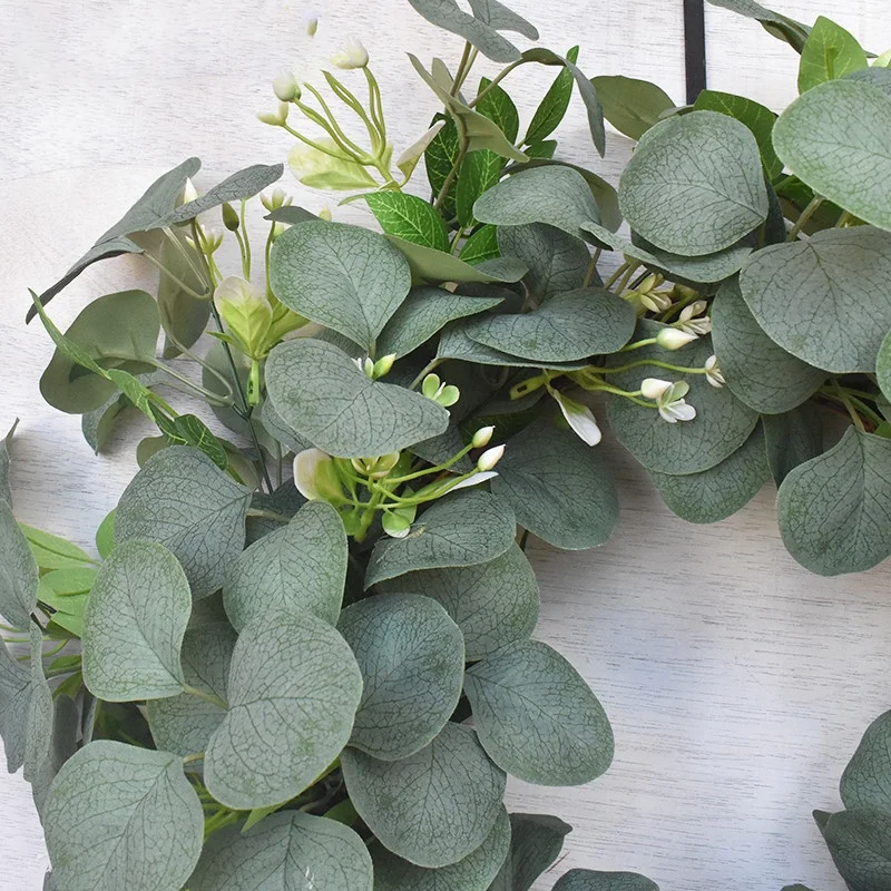 Faux Eucalyptus Leaves Wreath 19.6 inch Artificial Wreath for Front Door Hanging Wall Window Wedding Party Decoration
Faux Eucalyptus Leaves Wreath 19.6 inch Artificial Wreath for Front Door Hanging Wall Window Wedding Party Decoration