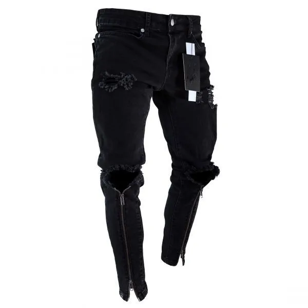 Men's skinny jeans Leggings slim zipper holed Leggings men's jeans trend pants
Men's skinny jeans Leggings slim zipper holed Leggings men's jeans trend pants