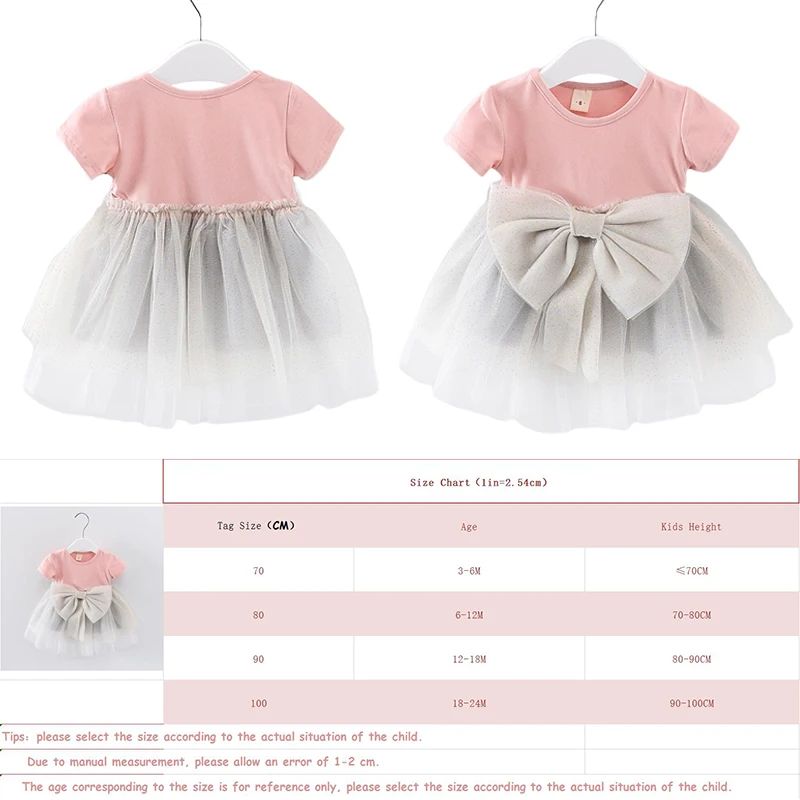 Hot Baby Princess Dress Short-sleeved Soft Cotton Mesh Cute Bow Sweet Dress Girls Summer Children Clothing Dropshipping
Hot Baby Princess Dress Short-sleeved Soft Cotton Mesh Cute Bow Sweet Dress Girls Summer Children Clothing Dropshipping