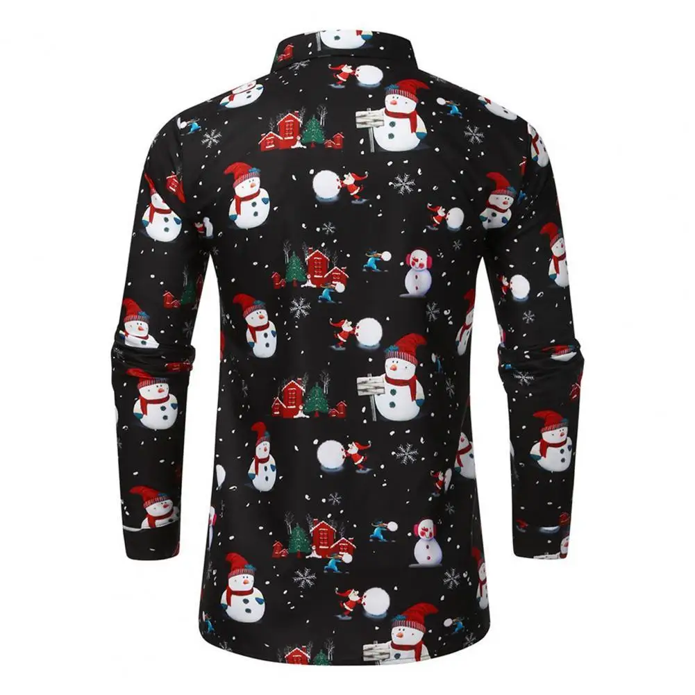 Shirt New Year Christmas Shirt Single-breasted Long Sleeve Great Lapel Christmas Shirt
Shirt New Year Christmas Shirt Single-breasted Long Sleeve Great Lapel Christmas Shirt