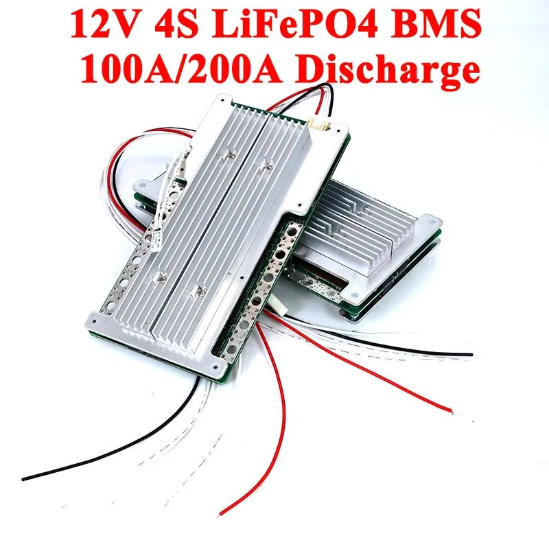 4S литиевых аккумуляторов BMS 12 В 100 А 200 60 3 2 в LiFePO4 для хранения энергии солнечной