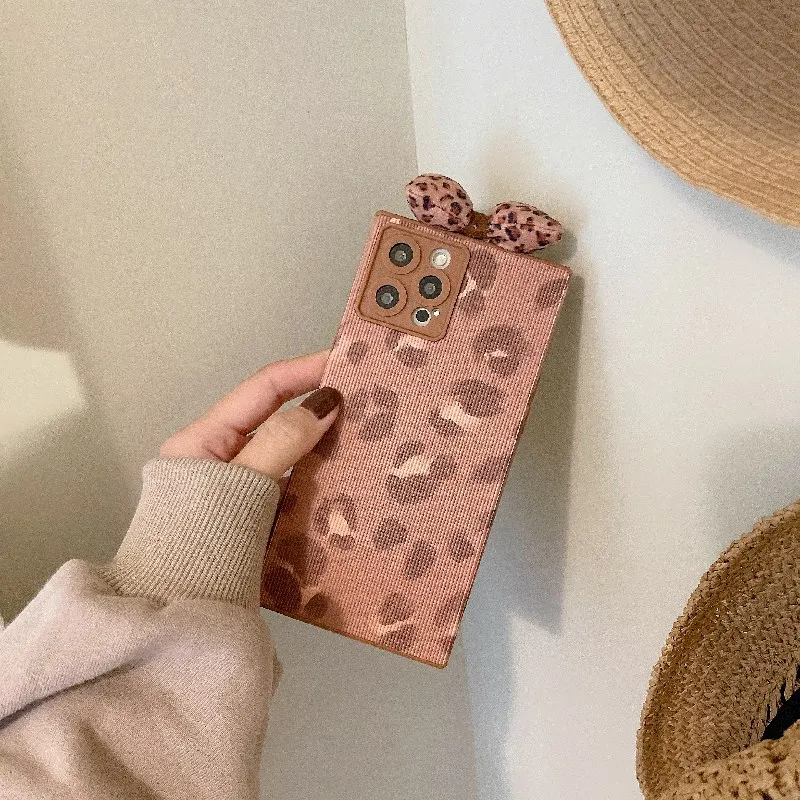 13 Pro Case Square Leopard Cute Bowknot Silicone Phone Back Cover for iPhone 12 Pro Max 11 XR X XS 7 8 Plus SE 2020 Matte Case
13 Pro Case Square Leopard Cute Bowknot Silicone Phone Back Cover for iPhone 12 Pro Max 11 XR X XS 7 8 Plus SE 2020 Matte Case
