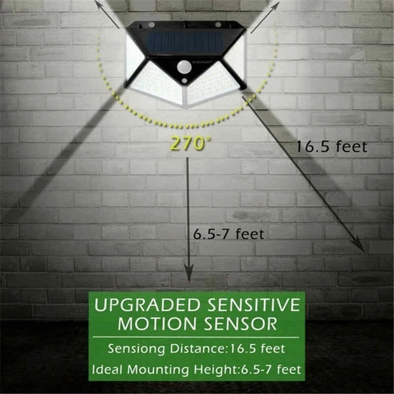 100 Led Solar Light Outdoor Solar Wall Lamp LED Bulb IP65 PIR Motion Sensor Lampara Solar Lighting Garden Decoration Light 20W
100 Led Solar Light Outdoor Solar Wall Lamp LED Bulb IP65 PIR Motion Sensor Lampara Solar Lighting Garden Decoration Light 20W