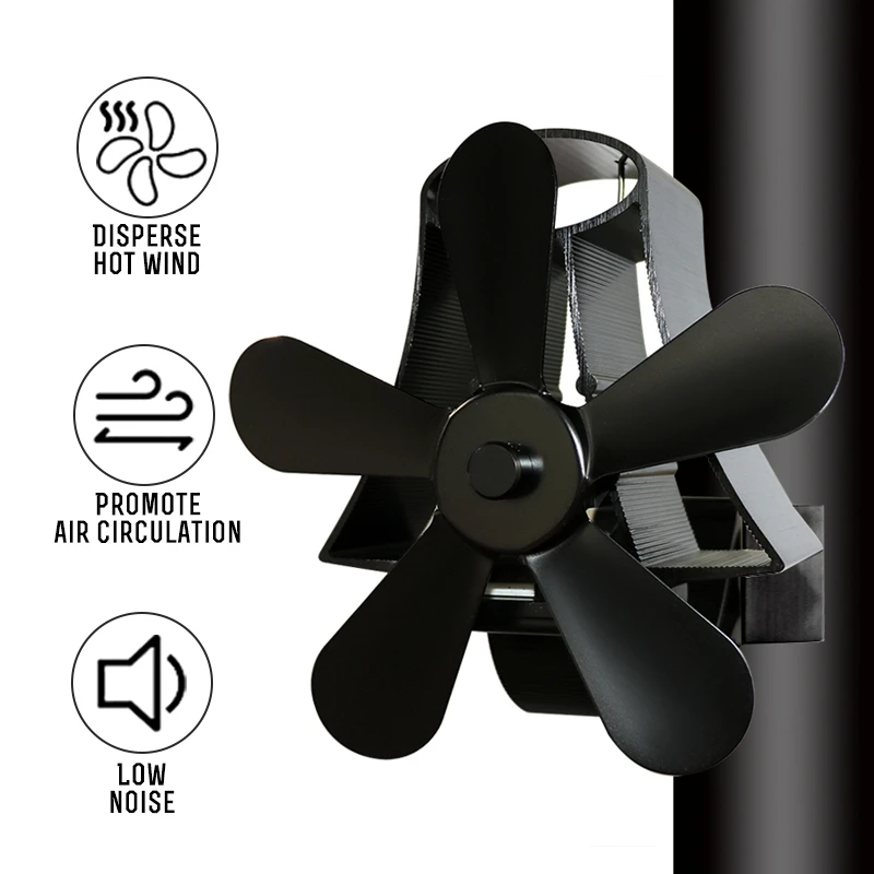 Wall Mounte 5 Blade Heat Fireplace Fan Stove Fan Powered Stove Fan komin Wood Burner Eco Friendly Quiet Fan Distribution Heat
Wall Mounte 5 Blade Heat Fireplace Fan Stove Fan Powered Stove Fan komin Wood Burner Eco Friendly Quiet Fan Distribution Heat