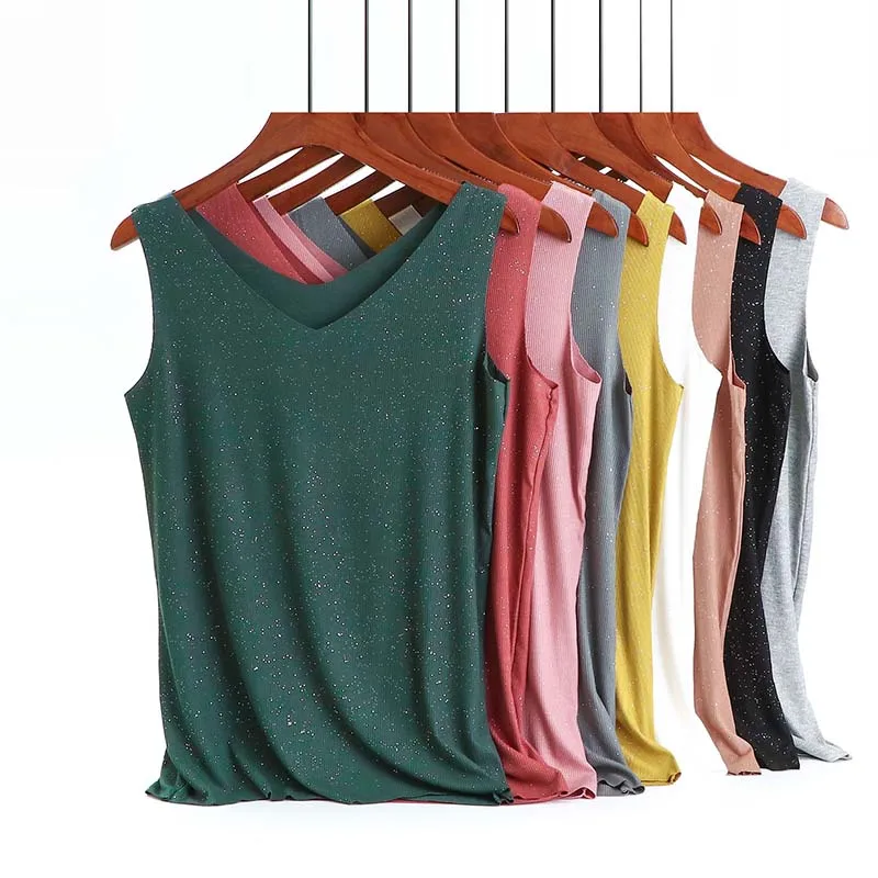 2020 Summer New Sequin Tank Top Casual V-Neck Women's Comfortable Fitting Soft Bottom Vest Bling Bling Top W801
2020 Summer New Sequin Tank Top Casual V-Neck Women's Comfortable Fitting Soft Bottom Vest Bling Bling Top W801