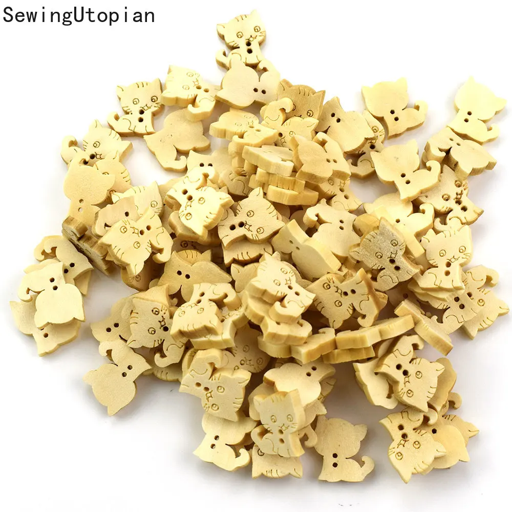 50PCs 2 Holes Fashion Cat Wood Sewing Buttons for Kids Clothes Scrapbooking Decorative Crafts Botones Needlework DIY Accessories
50PCs 2 Holes Fashion Cat Wood Sewing Buttons for Kids Clothes Scrapbooking Decorative Crafts Botones Needlework DIY Accessories